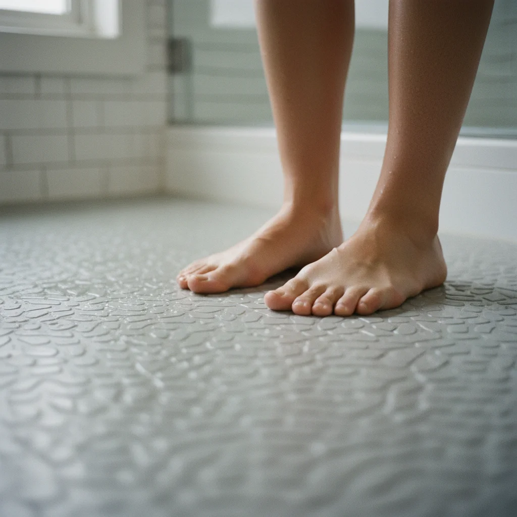Adhésif antidérapant pour sol de salle de bain : que valent les classements R