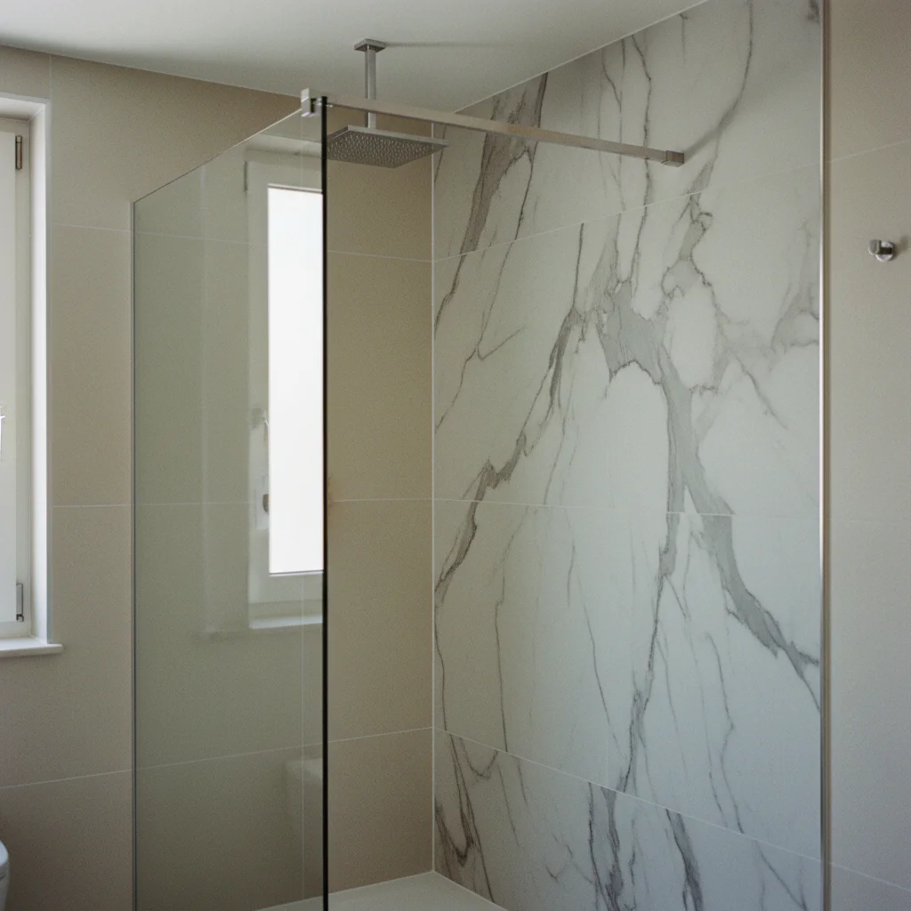 Peut-on poser de l'adhésif dans une douche italienne