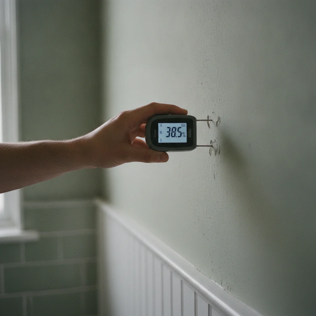 Mesurer le taux d'humidité d'un mur avant de poser un adhésif