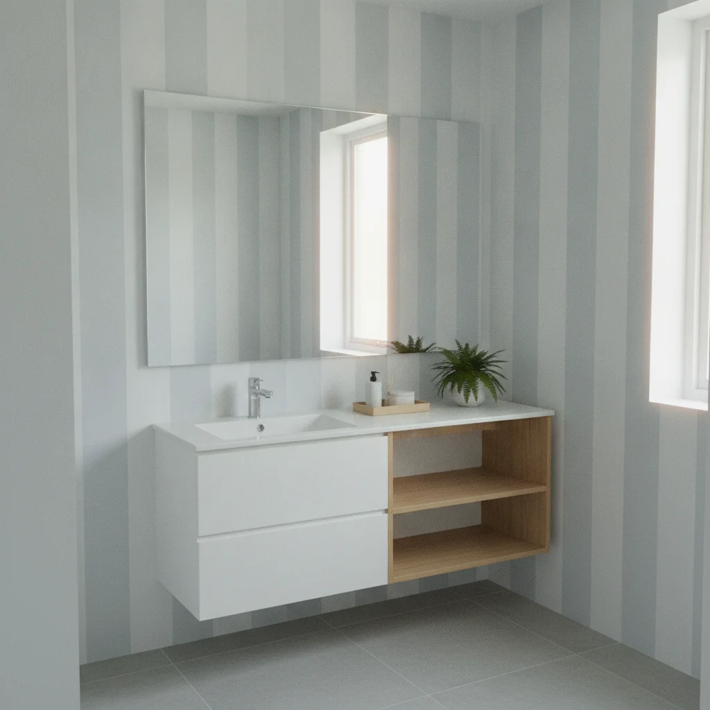 Petite salle de bain : quel adhésif pour agrandir visuellement la pièce