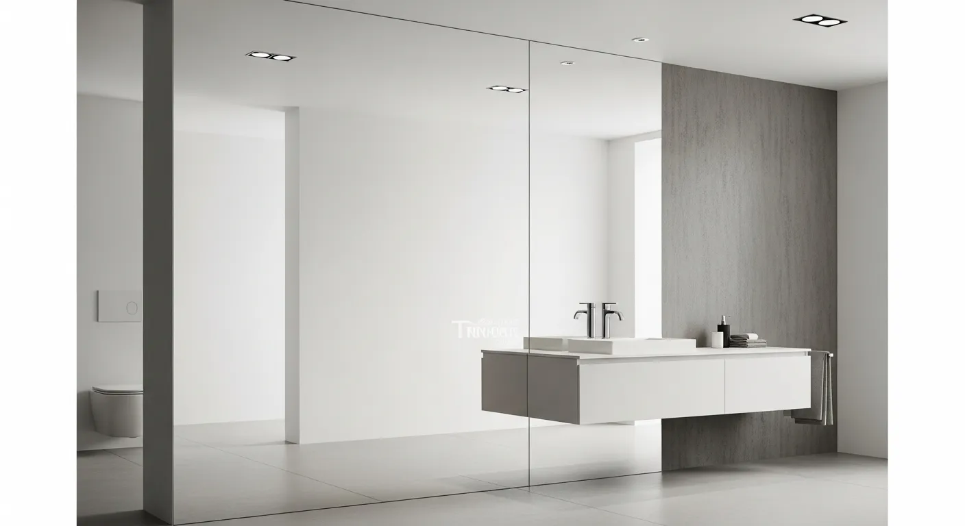 Miroir adhésif salle de bain anti-buée